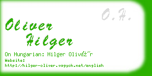 oliver hilger business card